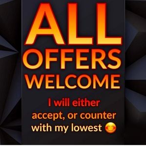 Don't be shy to make me an offer.